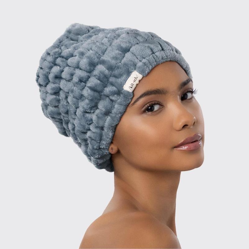 Recycled Fabric Extra Wide Spa Headband - Misty Blue