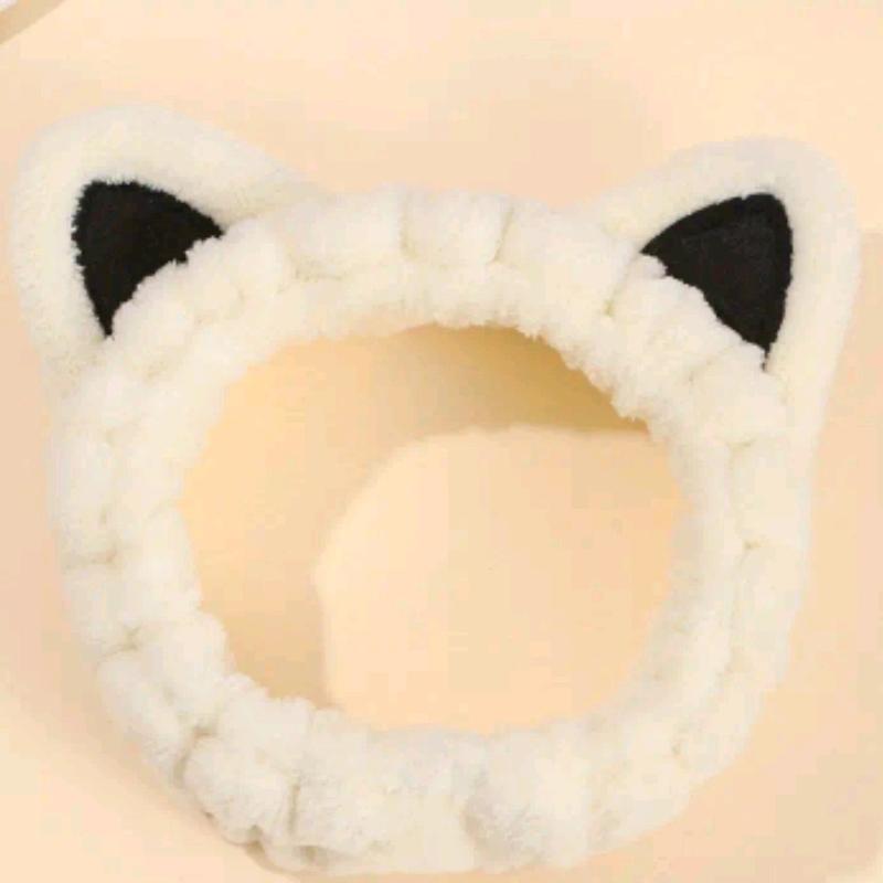 Face wash Headband Cat Ears Cotton