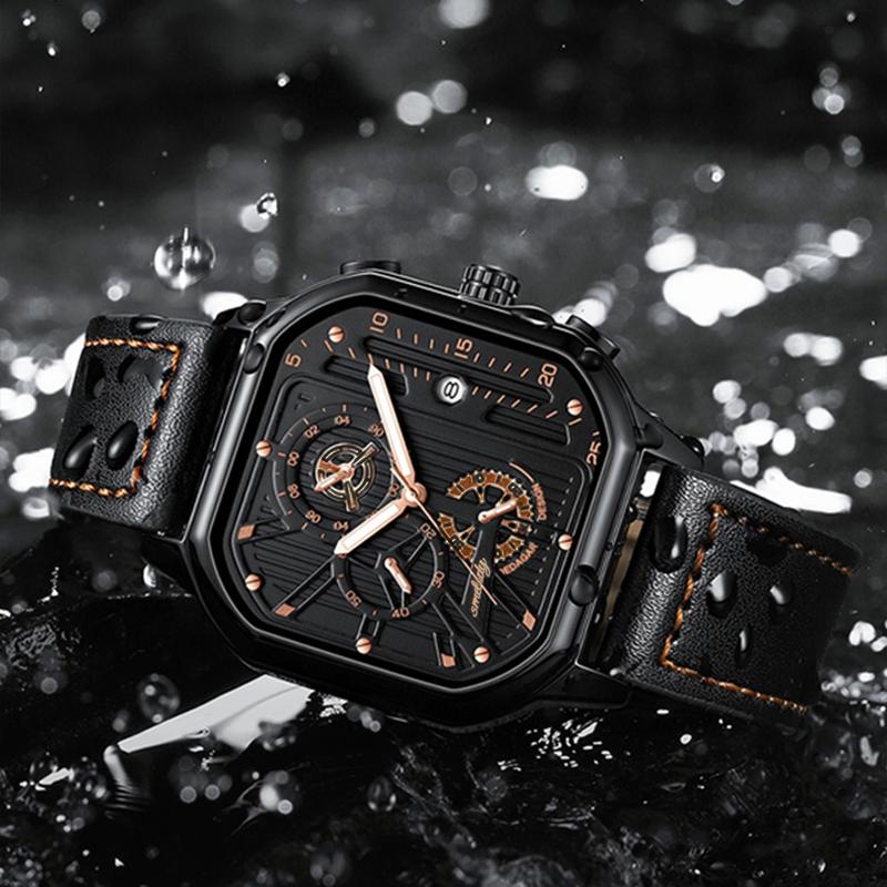 SMelody New Three-eye Men's Watch Calendar Luminous Waterproof