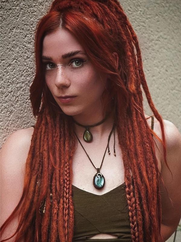 10 Strands 24 Inch Synthetic Dreadlock Extensions, 2024 Trendy Handmade Crochet Dreads Single Ended Dreads for Women's Daily, Cosplay, Anime Or Costume Party Braided Hairstyle Ideas