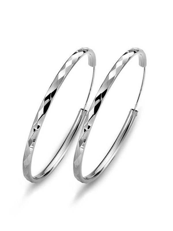 Fashionable Hoop Earrings, 1 Pair Fashion Jewelry for Party, Daily Clothing Decor, Trendy All-match & Exquisite Jewelry for Birthday Gift for Women & Girls