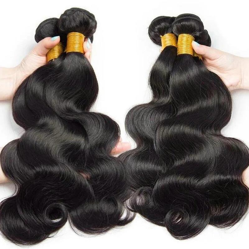 Body Wave Sew in Hair Extensions 1 3 4 Bundles Brazilian Raw Human Hair Bundles 30inch Salon Quality Quick Weave