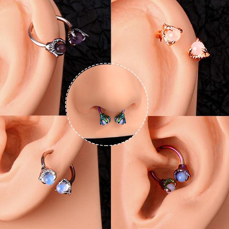 Oufer 16G Dragon Septum Ring Circular Barbell