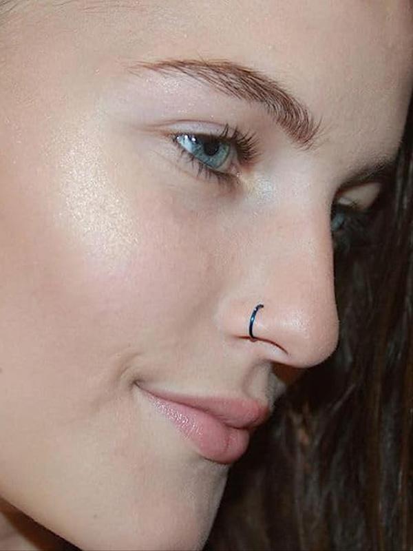 Punk Stainless Steel Nose Ring (5pcs), Fashion Nose Rings, D-shaped Fake Nose Ring, Body Jewelry for Septum and Nose Clip, Trendy All-match & Exquisite Jewelry for Birthday Gift