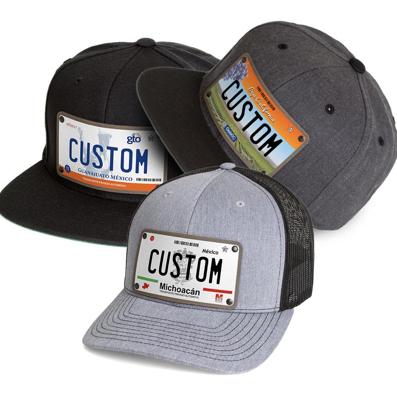 Mexico License Plate Hats - All 32 Mexico States - Customizable Hats