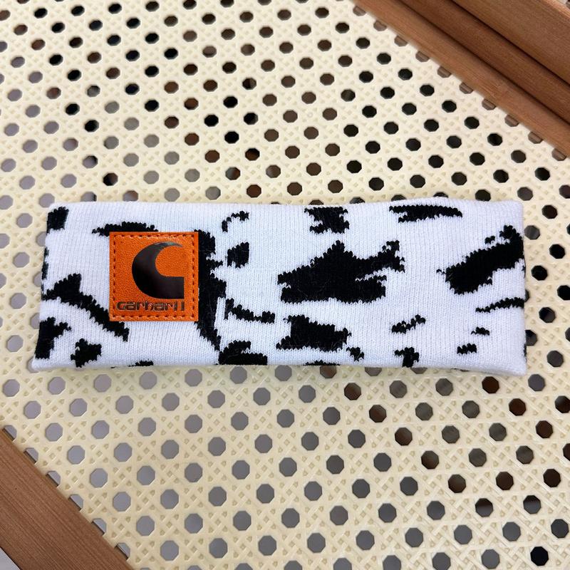 Fashionable Cow Print Workout Headband – Comfortable, Stretchable Sweatband for Men & Women, Ideal for Yoga, Running, Gym, and Daily Fitness  Cow Leopard Print Headband