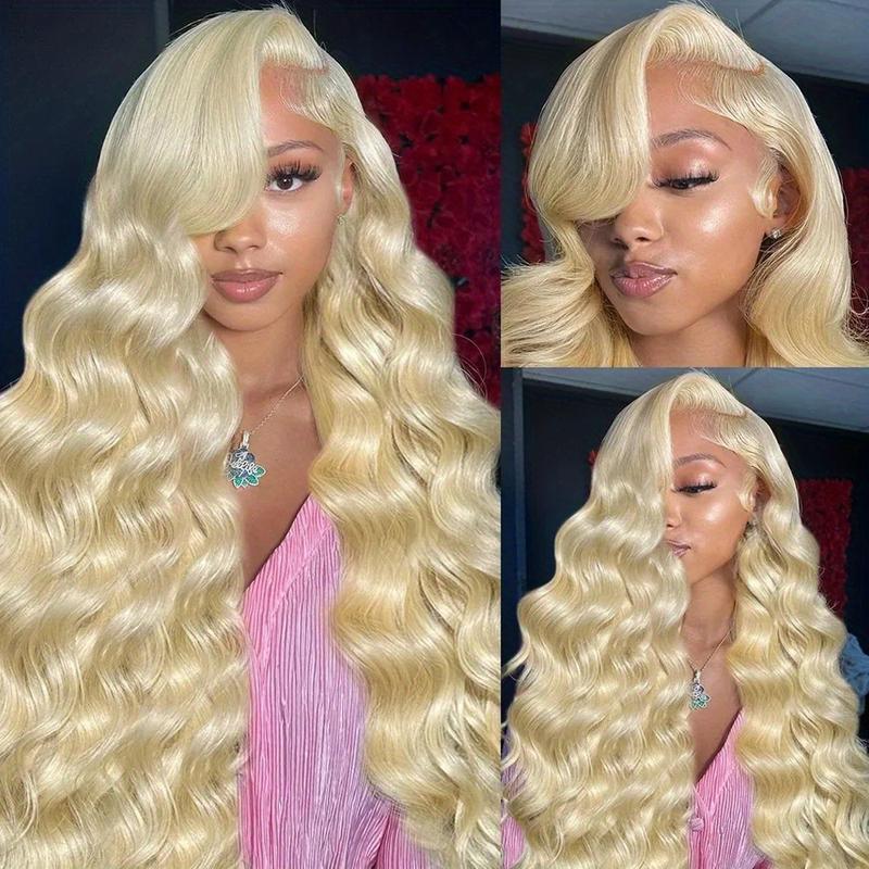 200% Density 613 Blonde Lace Front Wig Human Hair 13x4 HD Body Wave Lace Front Wig Human Hair Pre Plucked Baby Hair Blonde Lace Front Wig Human Hair