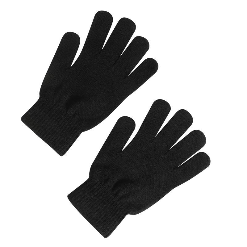 Elegant Midnight Black Unisex Gloves