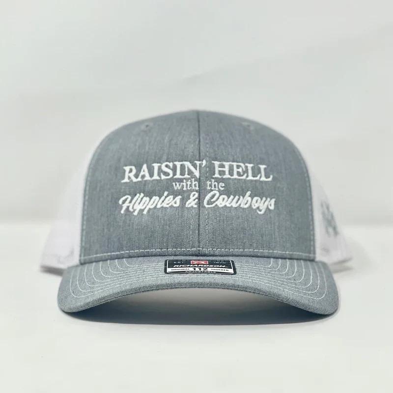 Hippies And Cowboys Trucker Hat by The Mad Hatter Company