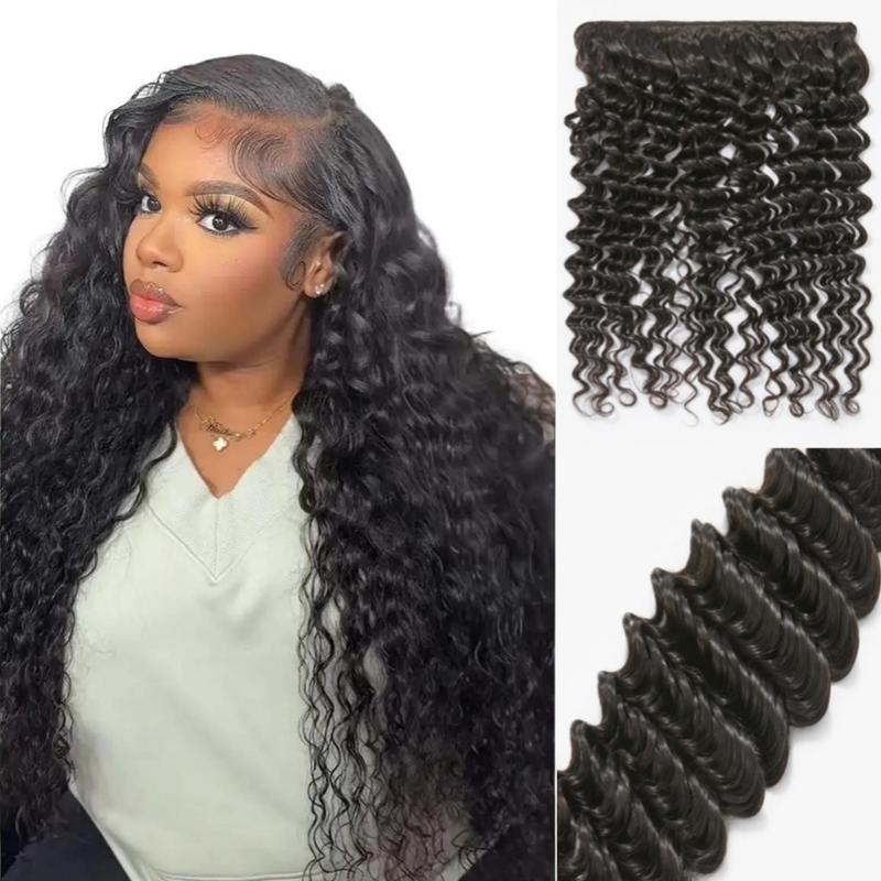 LUVME Upgraded 13A 100%  Virgin Remi Human Hair (100+ -5g) Dye. Perm. High-End Salon Hair Body Wave Deep Wave Silky Straight Bundle