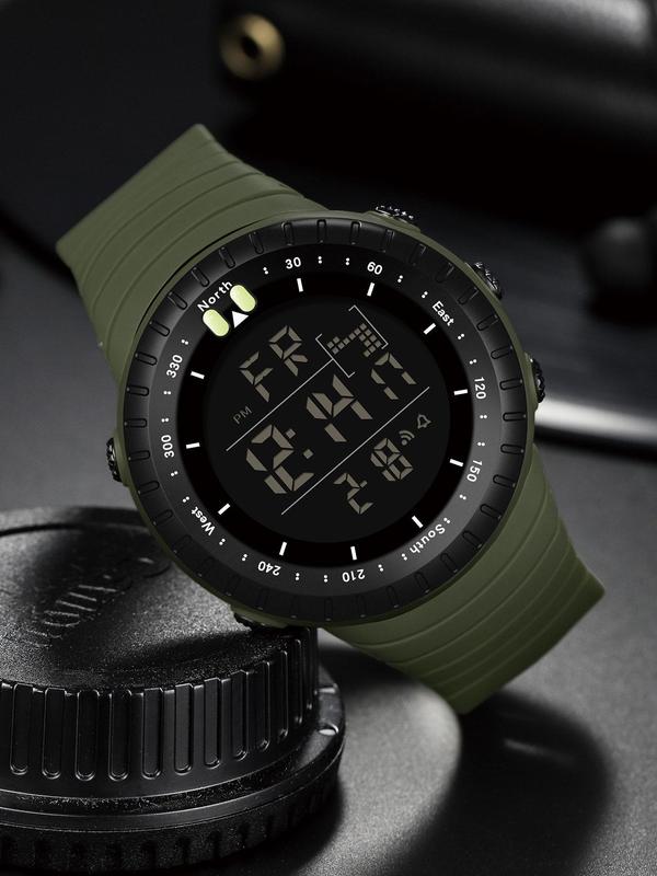 Sporty Digital Watch As Gift with Box, Fashionable Digital Watch with Digital Display, Waterproof Multifunctional Watch for Outdoor Sports