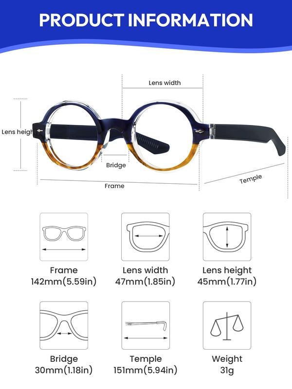 Unisex Fashionable Colorblock Tortoiseshell Eyeglasses, Trendy Casual Eyeglasses for Everyday Use, Fashion Accessories for Outdoor Activities