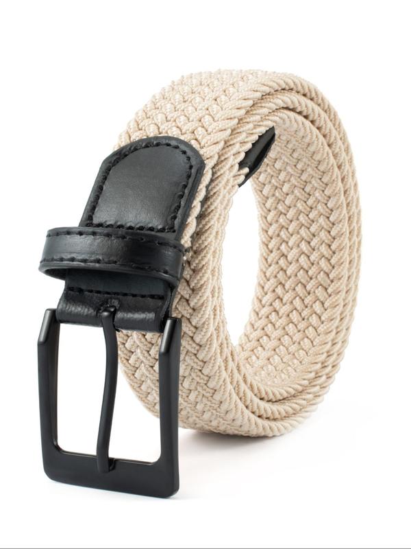 Men's Casual Plain Tape Belt, Fashionable Belt for Daily Clothing Decoration, Trendy All-match & Exquisite Belt for Birthday Gift