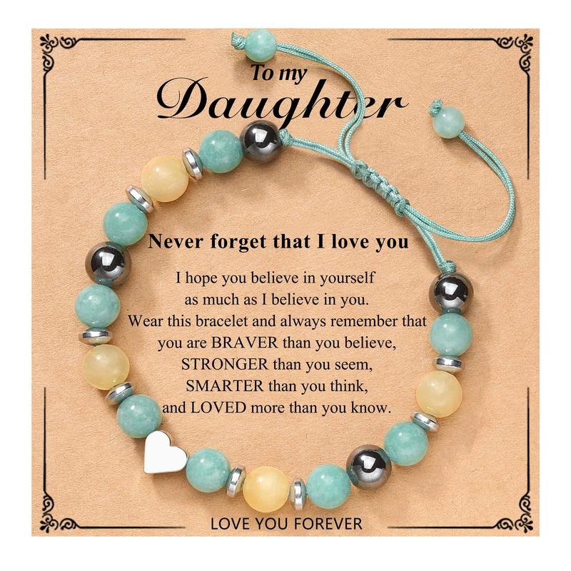 To My Daughter Granddaughter Niece Bracelet Birthday Christmas Valentine's Day Gifts for Girls