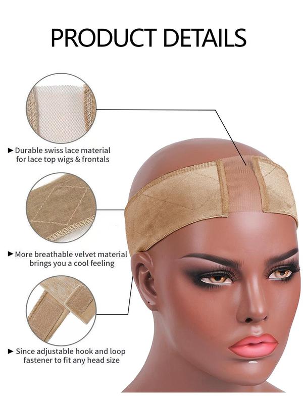 Non-slip Wig Headband for Women Lace Wig, Adjustable Hair Wigs Accessories, Hair Salon Tools & Accessories for Women for Summer Hairstyles