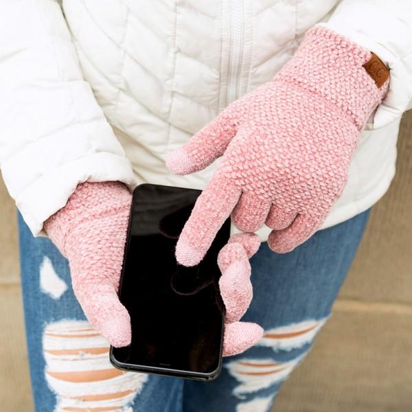 Aili's Corner Chenille Touch Gloves for Women