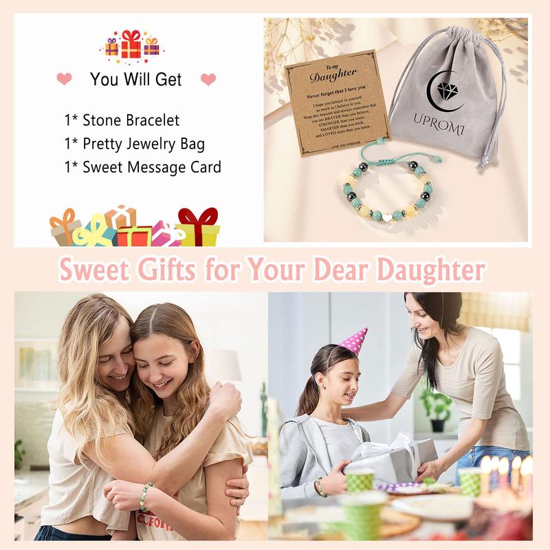 To My Daughter Granddaughter Niece Bracelet Birthday Christmas Valentine's Day Gifts for Girls