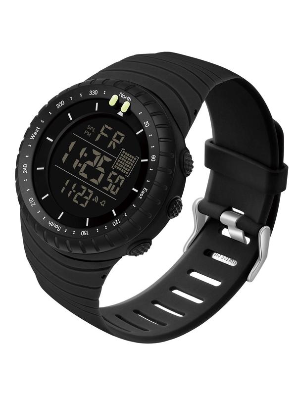 Sporty Digital Watch As Gift with Box, Fashionable Digital Watch with Digital Display, Waterproof Multifunctional Watch for Outdoor Sports