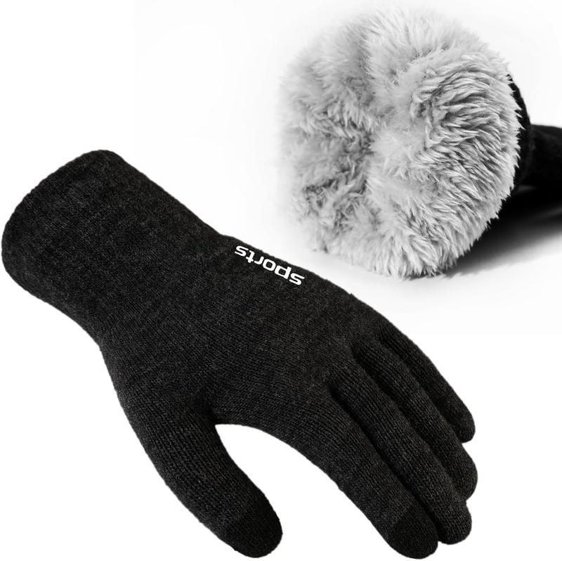 Winter Gloves for Men Women -  Fleece Liner Touchscreen Gloves, Thermal Warm Winter Gloves for Cold Weather