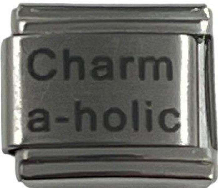 Italian Charm Link Laser Style Charm O Holic  9mm