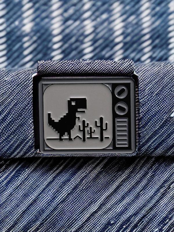 Summer Dinosaur Design Brooch Pin, Casual Alloy Badge for Daily Vacation Holiday Party for Daily Clothing Decor, Trendy All-match & Exquisite Brooch for Birthday Gift