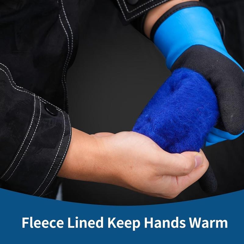 Waterproof Winter Work Gloves for Men Women, Freezer Gloves with Grip for Shoveling Snow