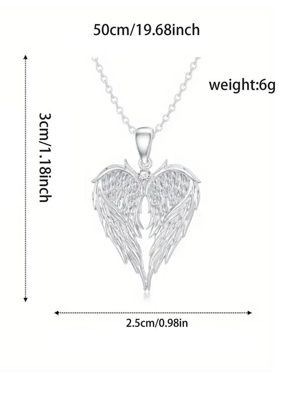 Wing Design Pendant Necklace for Women & Girls,  Fashion Jewelry for Party, Daily Clothing Decor, Trendy All-match & Exquisite Jewelry for Birthday Gift