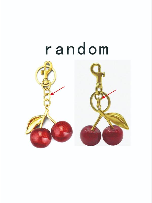 Cute Cherry Design Keychain, Fashionable Keychain for Women & Men, Trendy All-match & Exquisite Keychain for Birthday Gift