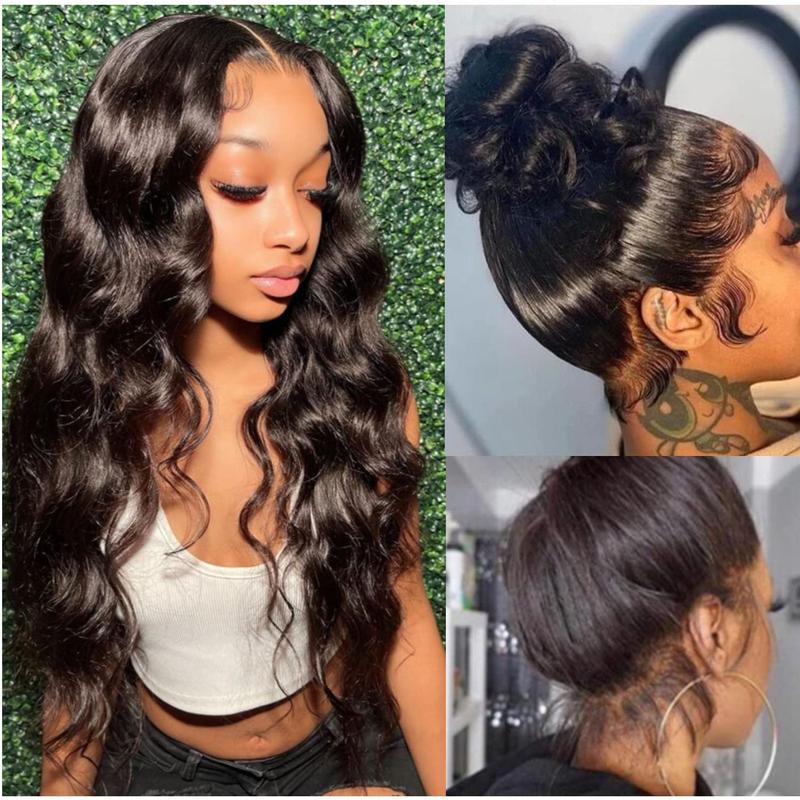 Bling Hair Fashion Body Wave 360 Lace Front Wigs Human Hair 360 Full Lace Frontal Wigs Human Hair Pre Plucked with Baby Hair Brazilian Virgin Hair Body Wave 360 HD Lace Front Wigs Human Hair Wigs