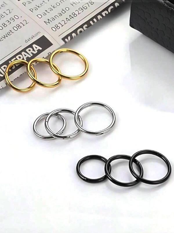 Stainless Steel Nose Ring, Fashionable Nose Ring for Women & Men, Body Jewelry for Party, Daily Clothing Decor, Trendy All-match & Exquisite Jewelry for Birthday Gift