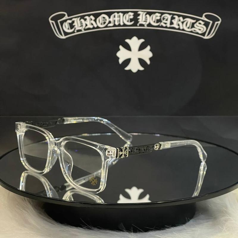 Trendy Chrome Hearts Patterned Frame Glasses for Men and Women, European Style Design, UV Protection Lens | Strong and fashionable | High quality plastic glasses frames