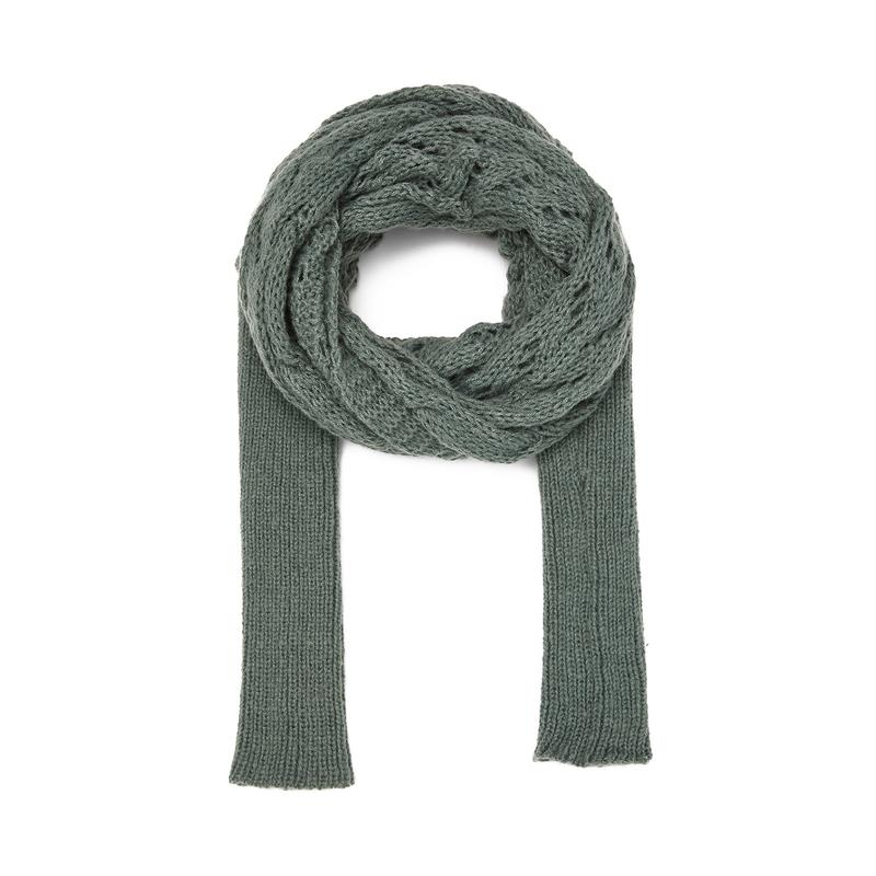 Multifunctional Scarf with Sleeves Women Knitted Cable Wrap with Sleeves Crochet Scarf Sweater Wrap with Sleeves