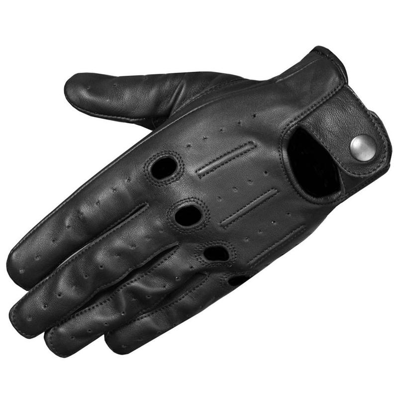 Perrini Classic Soft Aniline Leather Driving Gloves Genuine Lambskin  Ventilated