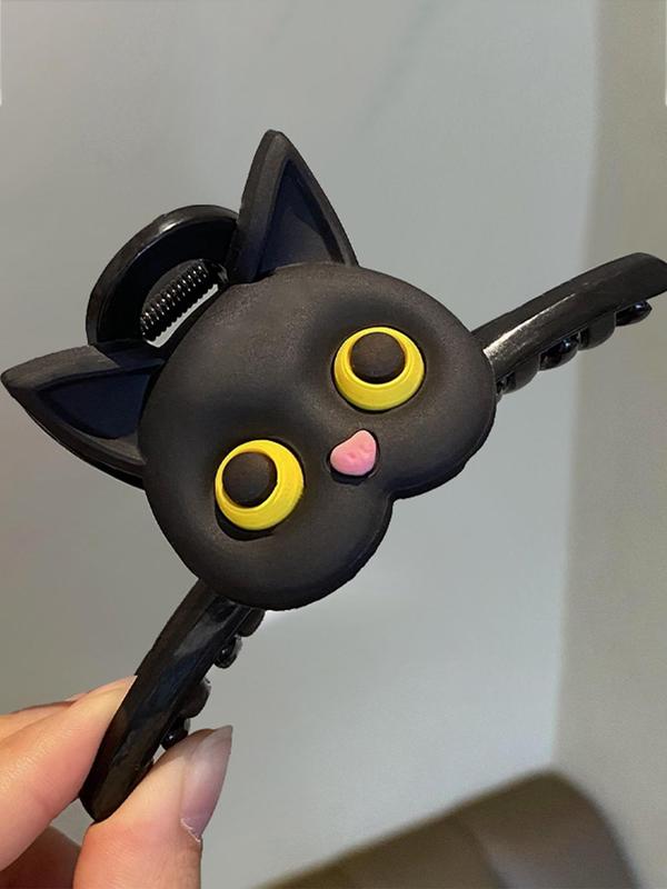 Cute Cartoon Cat Design Hair Claw, Fashionable Hair Accessories for Women & Girls, Casual Versatile Hair Accessories for Daily Wear