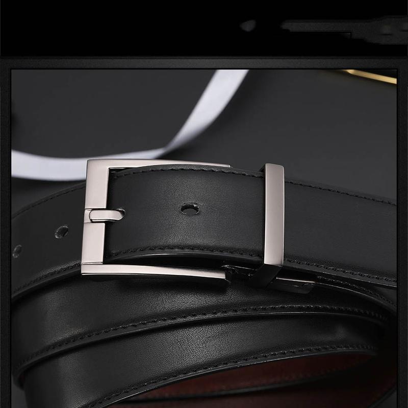 Men's Faux Leather Pin Buckle Belt Fashion Casual Belt