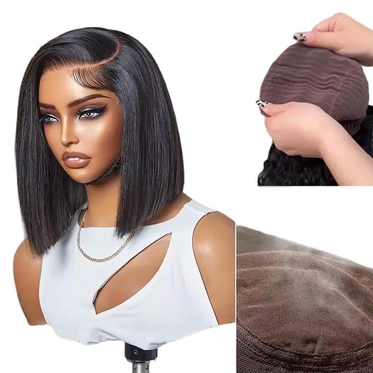 Ready to Go Blunt Cut Bob 2x6 Closure HD Lace Glueless Wig 100% Human Hair