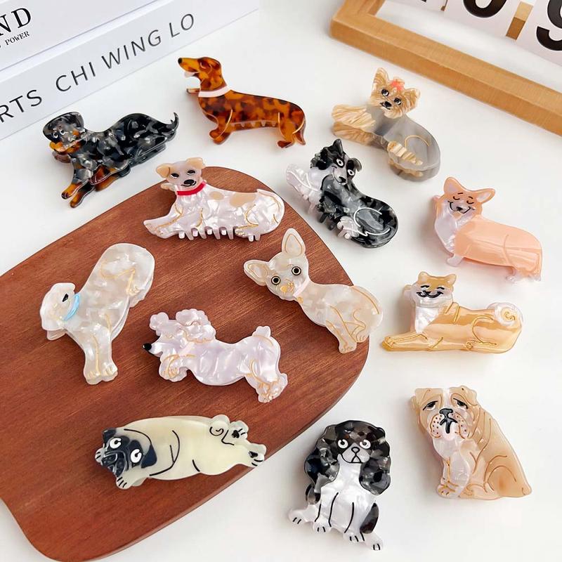 9pcs Cartoon Dog Hair Clip Ideal Gift for Dog Lovers (Gookka) cinchcliphair clawclip for longhair