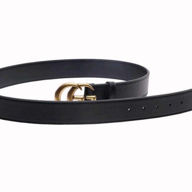 Unisex luxury black leather belt with gold buckle, fashion accessory, handmade classic design, perfect as a gift, trouser belt