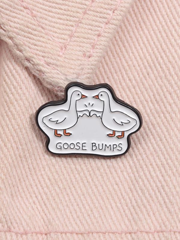 Cute Goose Design Brooch, Fashion Brooch for Women & Men As Anniversary Gift, Enamel Pin Suitable for Backpacks, Jeans, Scarves, Hats Decoration