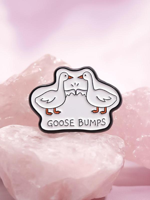 Cute Goose Design Brooch, Fashion Brooch for Women & Men As Anniversary Gift, Enamel Pin Suitable for Backpacks, Jeans, Scarves, Hats Decoration