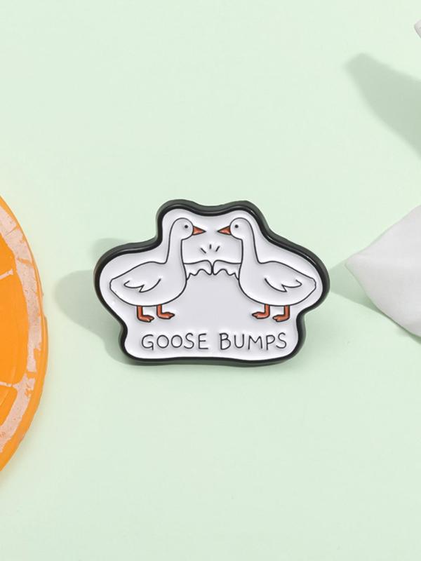 Cute Goose Design Brooch, Fashion Brooch for Women & Men As Anniversary Gift, Enamel Pin Suitable for Backpacks, Jeans, Scarves, Hats Decoration