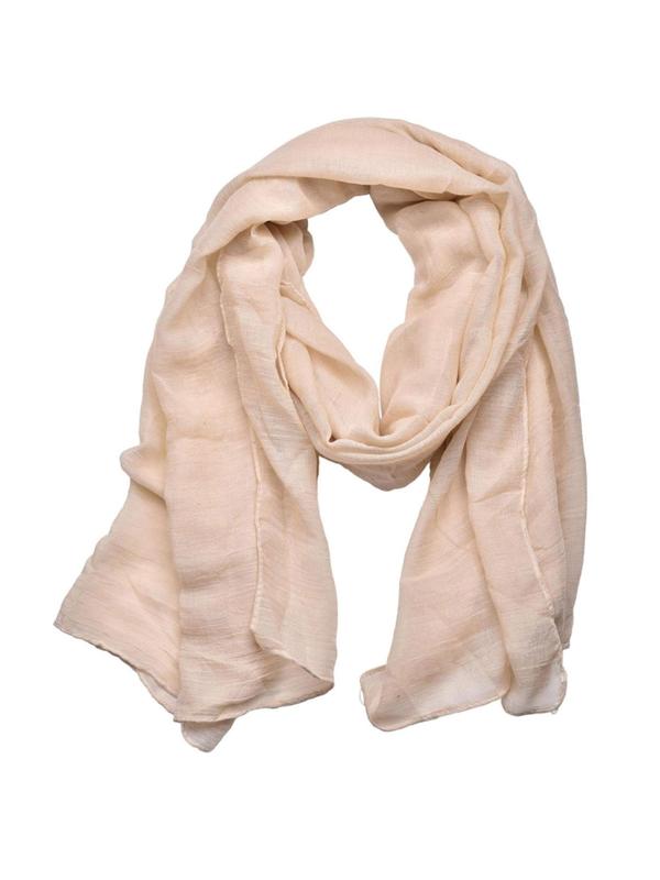 Women's Solid Color Light Soft Fashion Scarf, Casual Elegant Wrap Shawl for All Seasons for Daily Clothing Decor, Trendy All-match & Exquisite Scarf for Birthday Gift