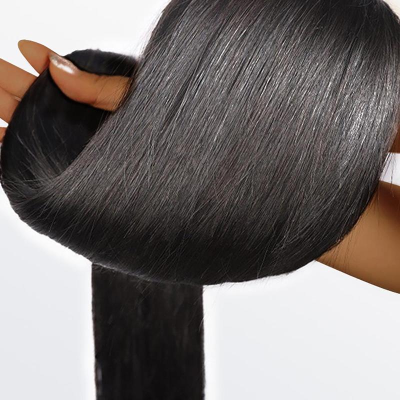 [Wequeen] Straight Human Hair Bundles Brazilian 100% Human Hair Budget Friendly 10A Grade Viral Hair Natural Black Color