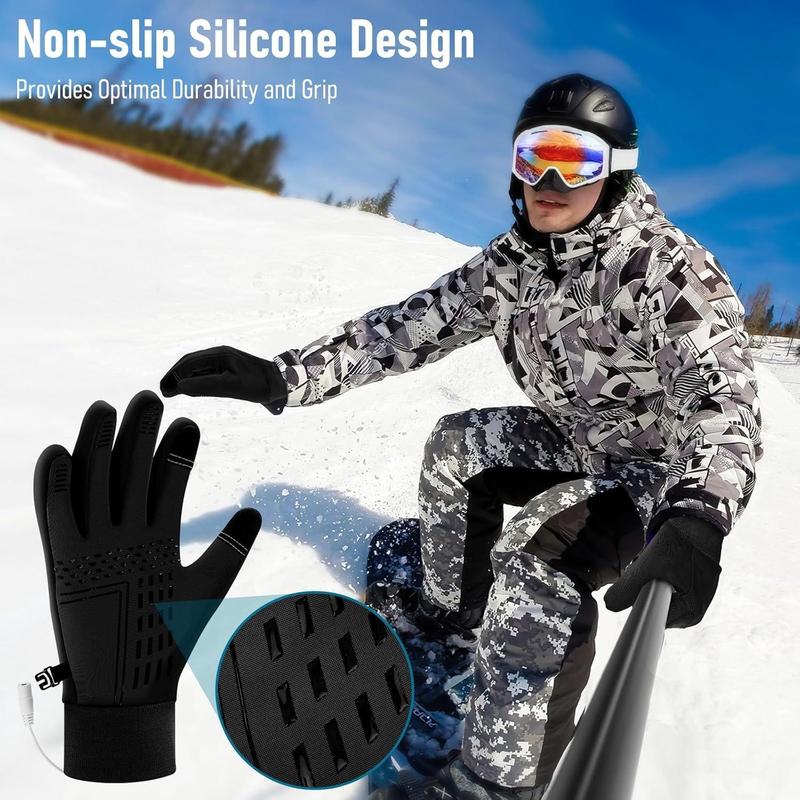 USB Heated Gloves, 1 Pair All-finger Hand Warmer, Double-sided Heating Hand Warmer, Winter Outdoor Sports Skiing Gifts Biking Hiking