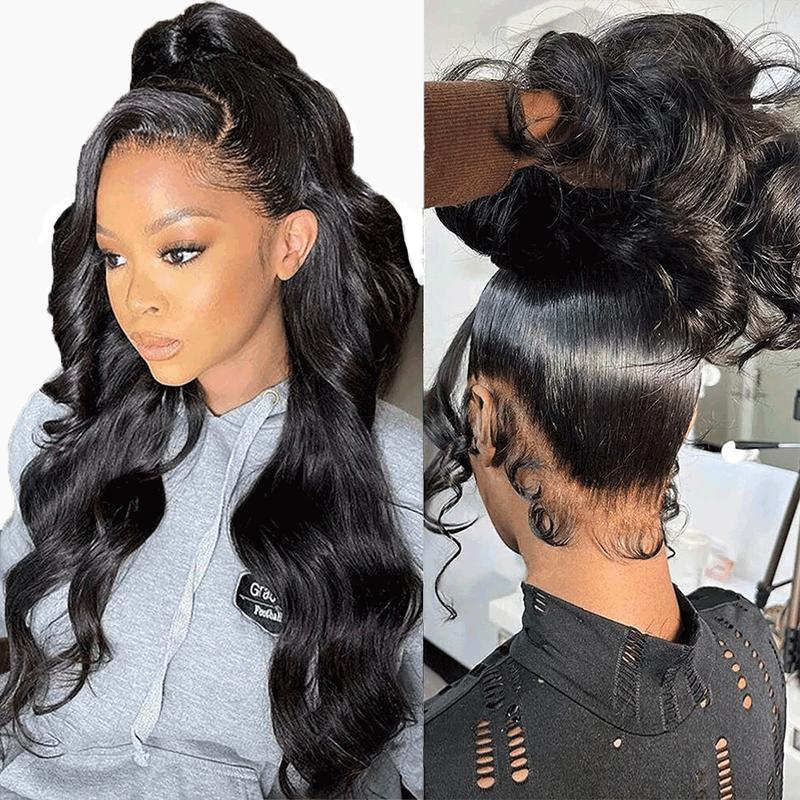 Bling Hair 360 Full Lace Wigs Human Hair Body Wave Transparent 13x4 Lace Frontal Wigs Human Hair Brazilian Wig 180% Density For Black Women 30 32 Inch