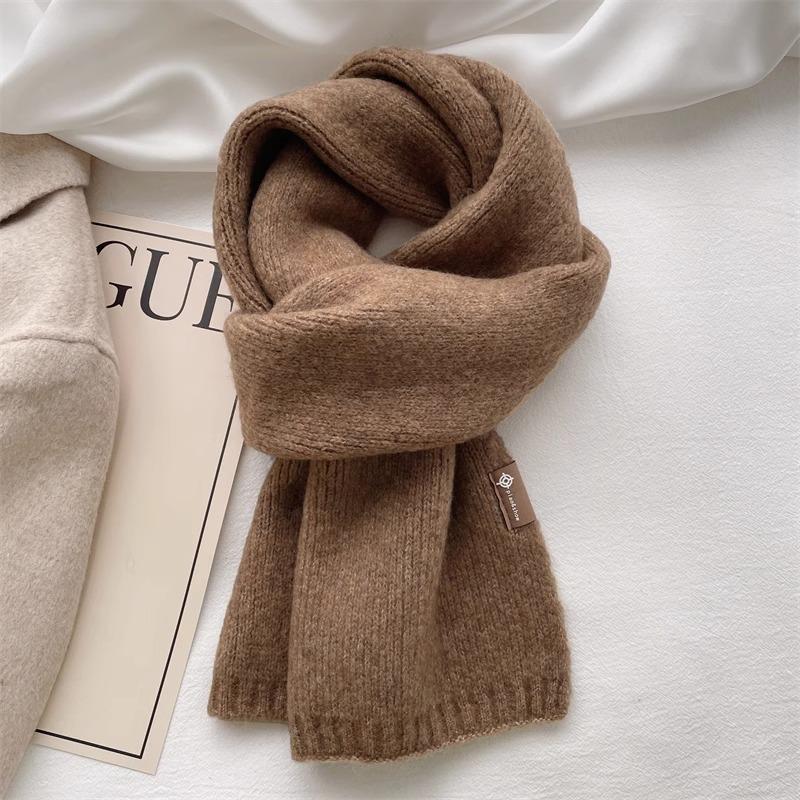 2024 Ladies Cashmere Scarf Women Winter Luxury Solid Color Shawl And Wraps Female Warm Thick Wool Neckerchief Blanket Pashmina