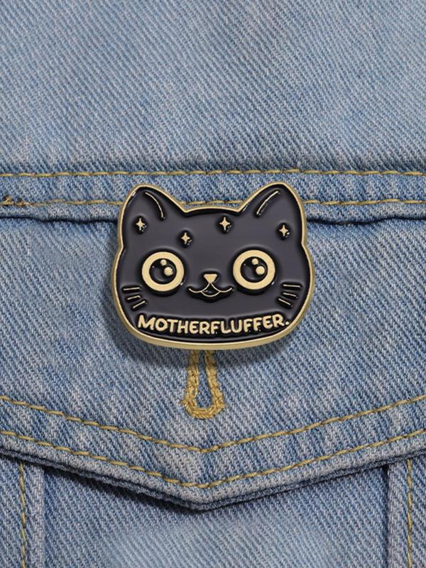 Cute Cartoon Cat Design Brooch, Casual Jewelry for Party, Daily Clothing Decor, Enamel Pin Suitable for Backpacks, Jeans, Scarves, Hats Decoration Fixed Buckle, Casual Zinc Alloy Jewelry