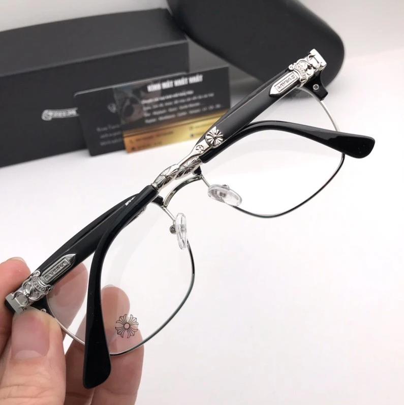 New Chrome Heart Eyeglass, Luxurious CHROME HEARTS eyeglasses, Square fashion eyeglass frames, luxurious, sophisticated, trendy and stylish