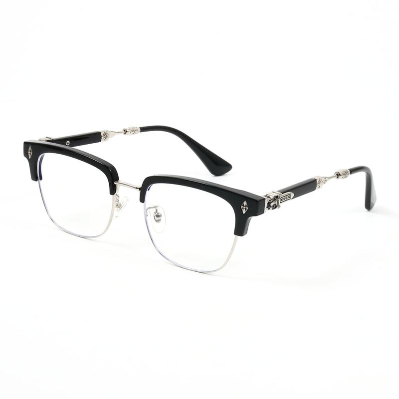 New Chrome Heart Eyeglass, Luxurious CHROME HEARTS eyeglasses, Square fashion eyeglass frames, luxurious, sophisticated, trendy and stylish