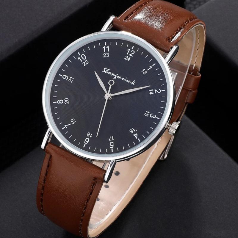 Men Round Pointer Quartz Watch  Fashion For men Daily